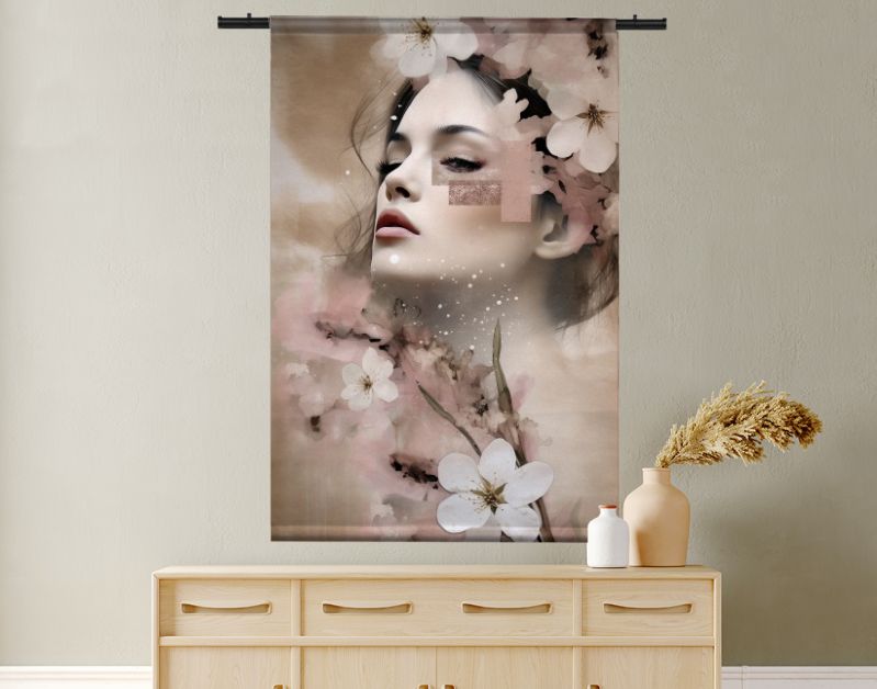 Cherry blossom woman