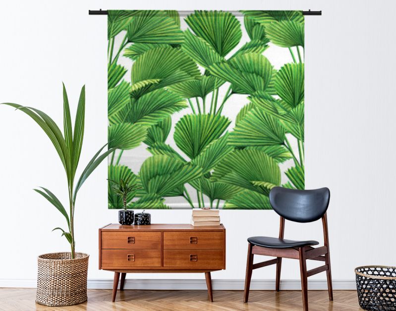 Watercolor painting coconut,palm leaf,green leaves seamless pattern background.Watercolor hand drawn illustration tropical exotic leaf prints for wallpaper,textile Hawaii aloha jungle style pattern.