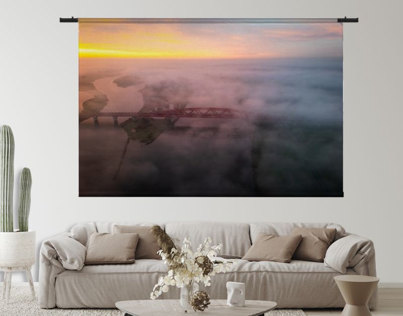 Zwolle Hanzeboog in de mist