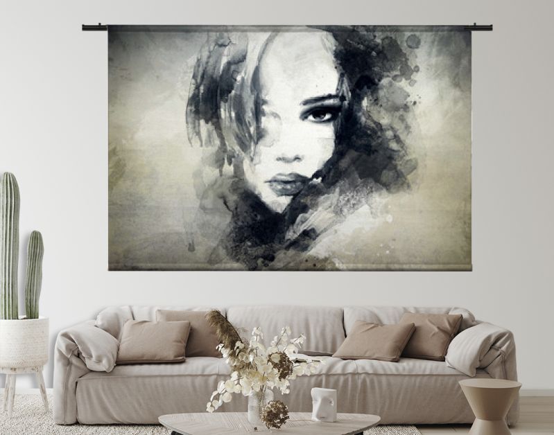 abstract vrouwenportret