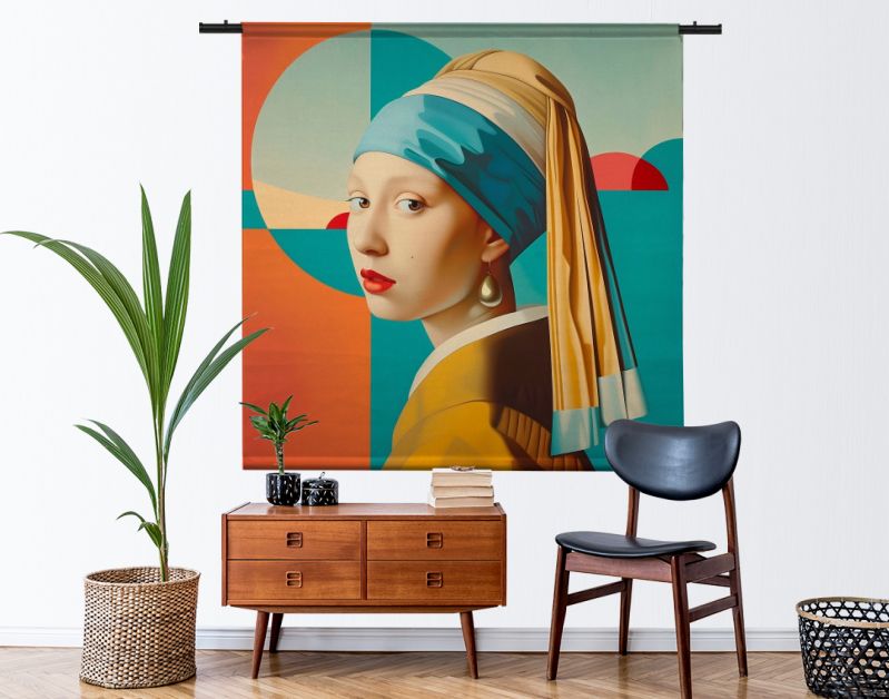 Meisje met parel modern