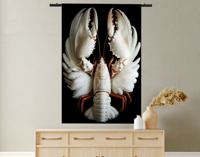 Lobster swan feathers