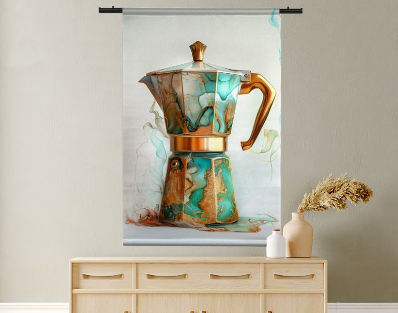 Percolator groen marmer