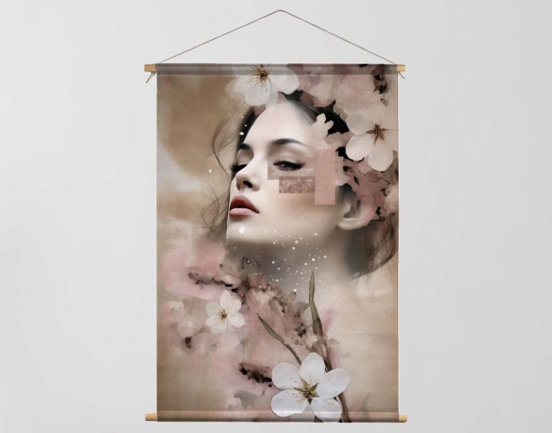 Cherry blossom woman