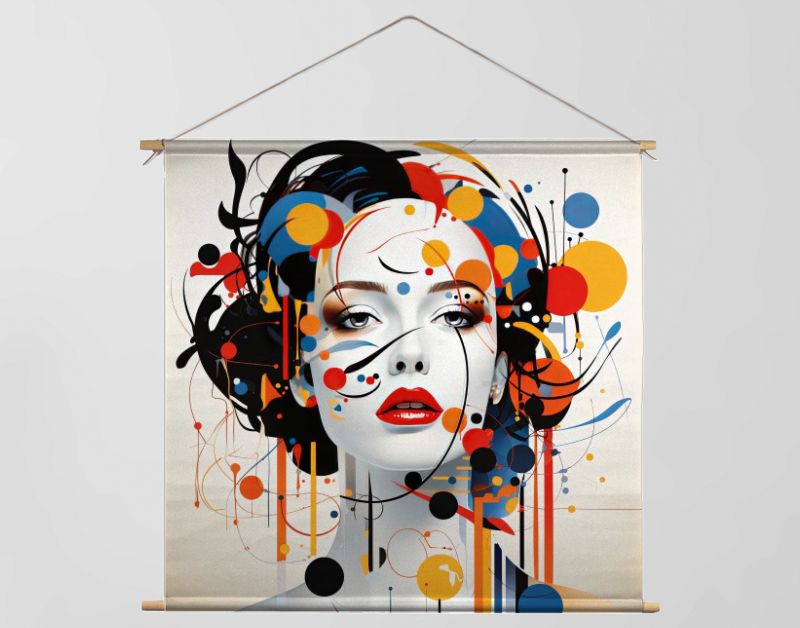 Abstract portret vrouw