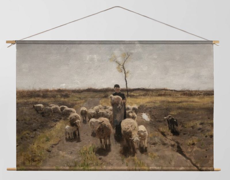 Het pasgeboren lam, Anton Mauve