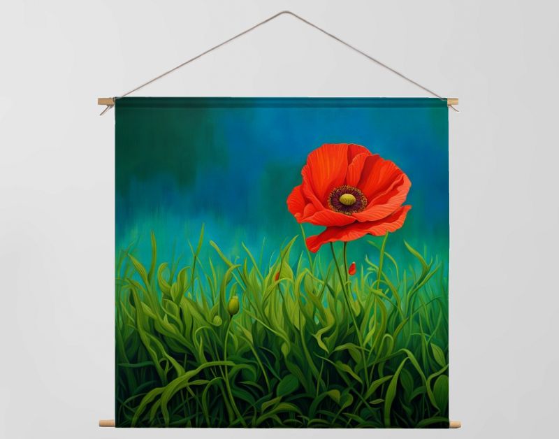 Poppy in het voorjaar