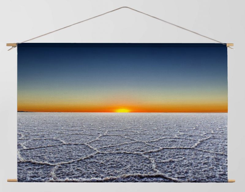 Sunrise in the Salar de Uyuni, Bolivia