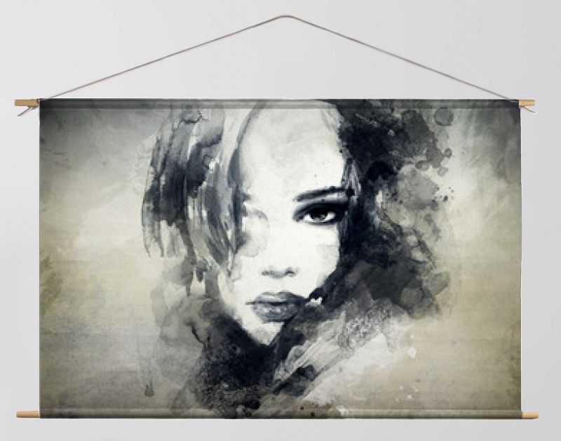 abstract vrouwenportret