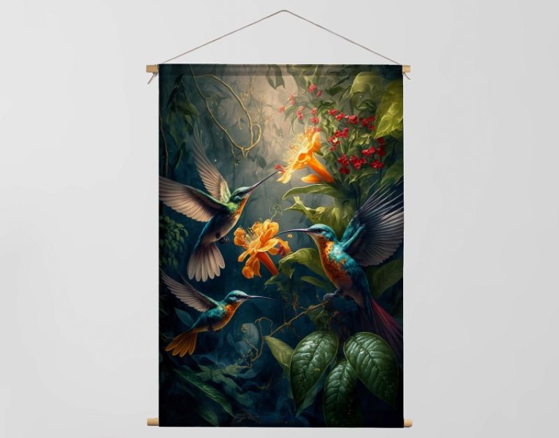 Kolibris in de jungle