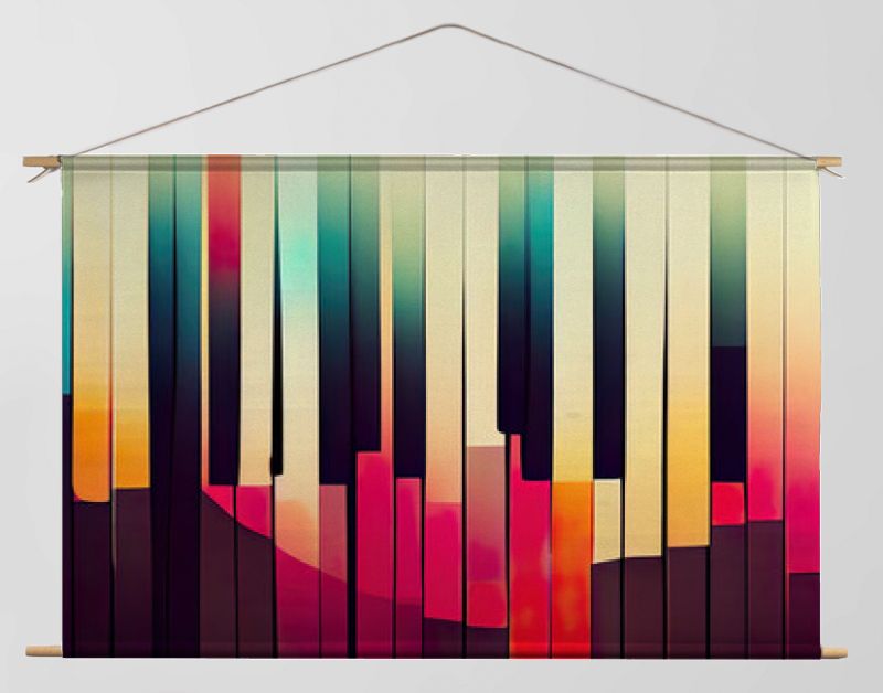 Abstract kleurrijk painotoetsenbord als achtergrondachtergrond