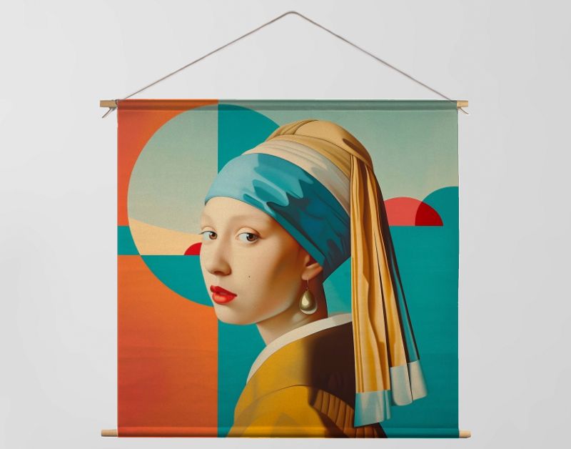 Meisje met parel modern