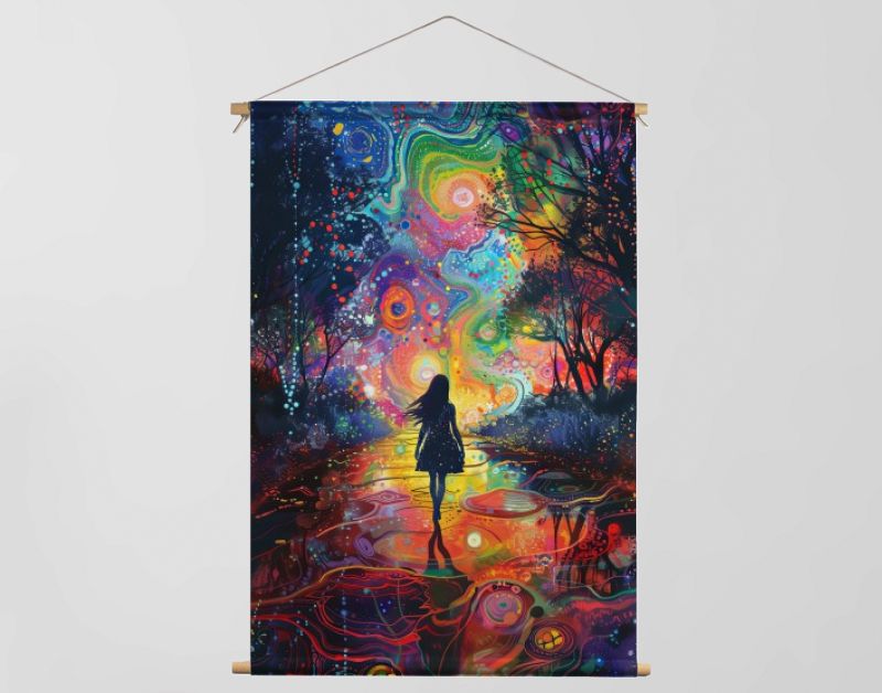 Kleurrijke wandeling