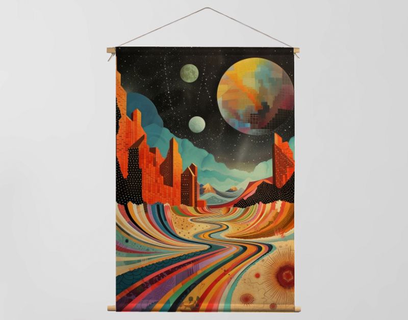 Psychedelisch landschap