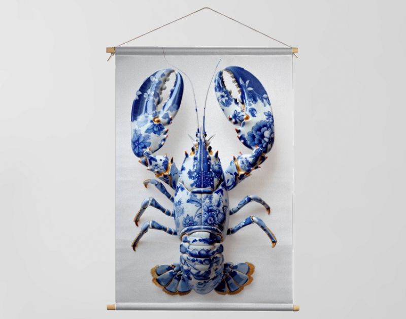 Delft Blue Flower Lobster