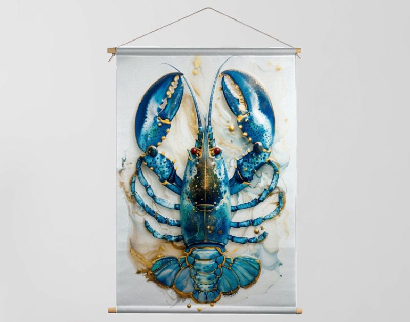 Lobster blue ink