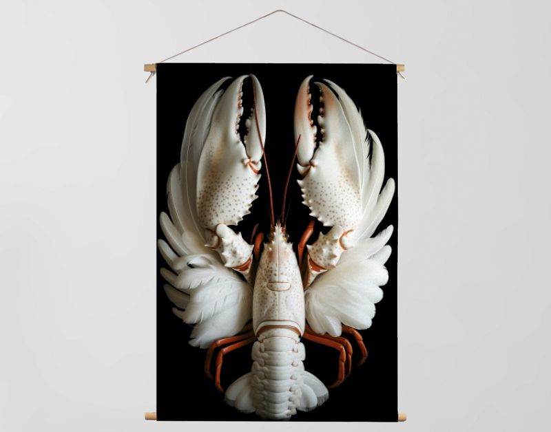 Lobster swan feathers