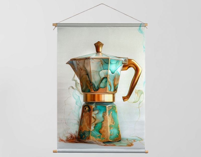 Percolator groen marmer