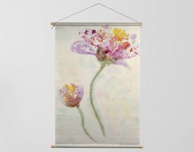 Vrolijke abstracte lentebloemen