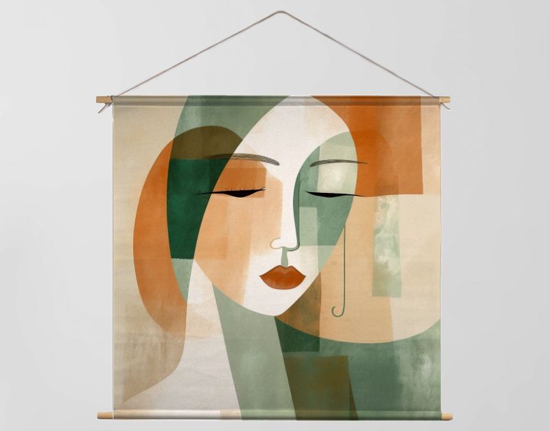 Zachte Complementen Abstracte Lijntekening