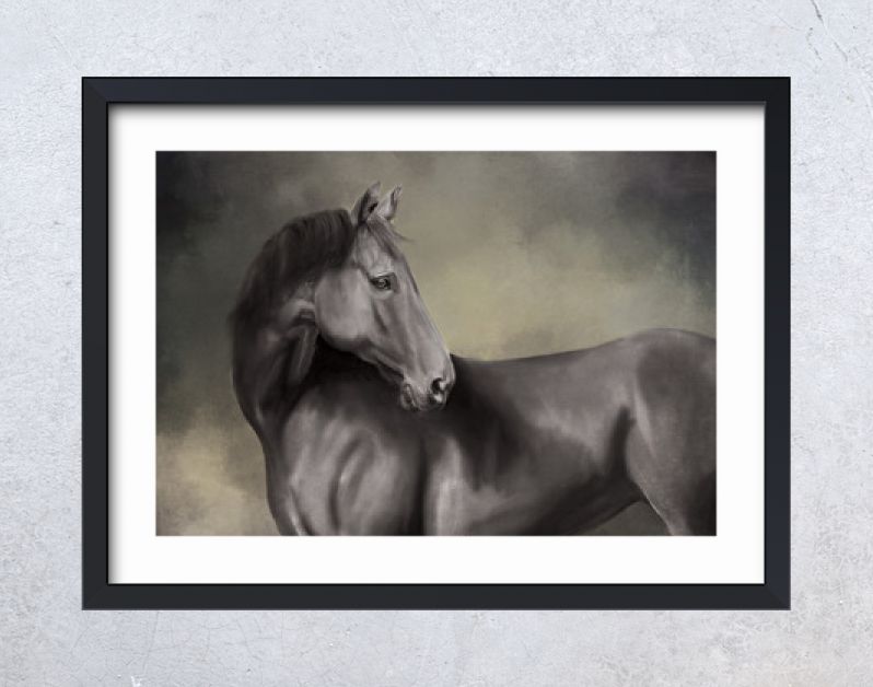 portret van een paard