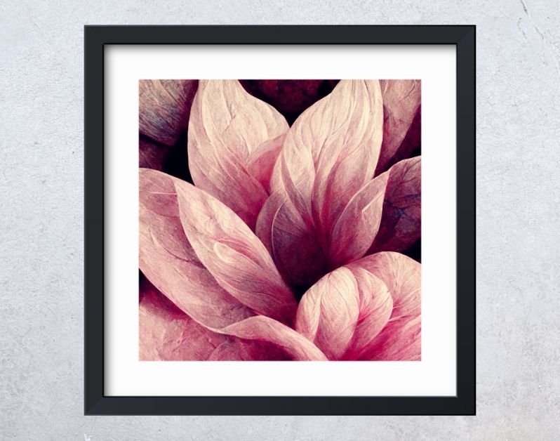 Bloemrijk oudroze, stijlvol bloemmotief creatief