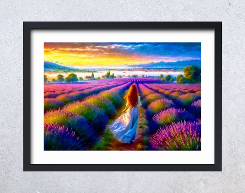 Lila Lavendel - Vrouw in de Lavendel