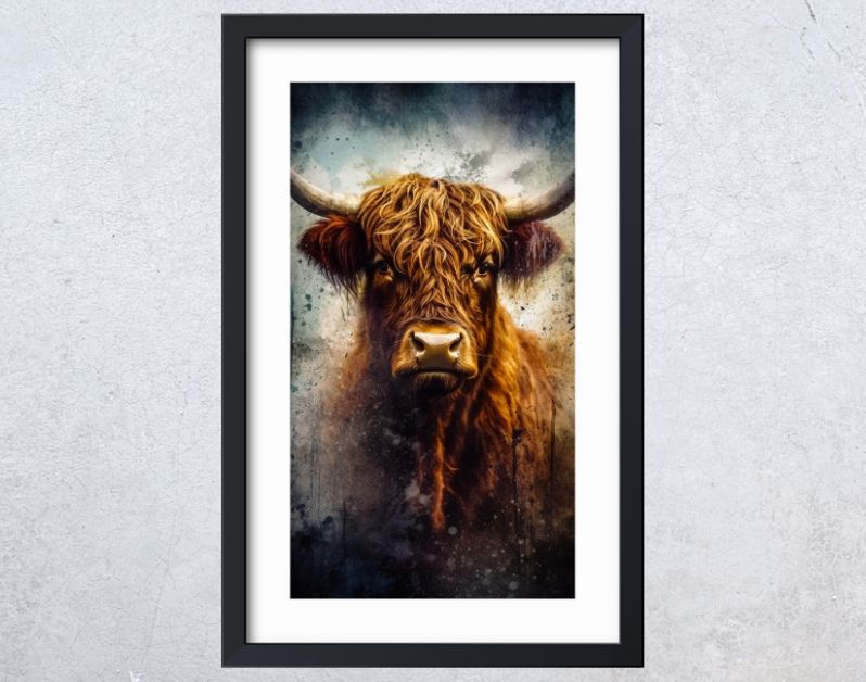 Schotse Hooglander portret