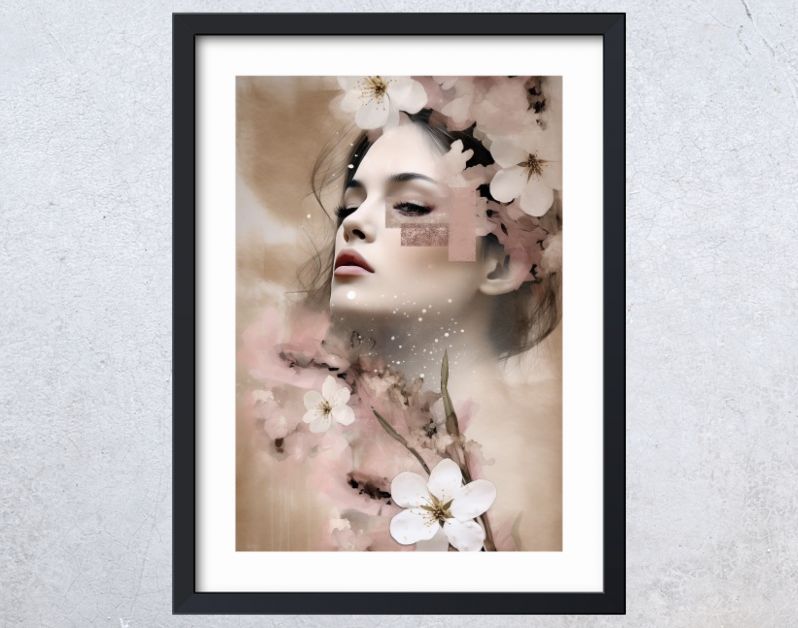 Cherry blossom woman