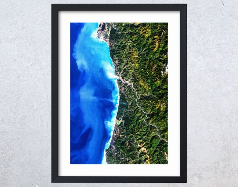 Redwood National Park. Original from NASA.