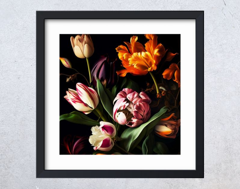 Bloemenpracht Kleurrijke Tulpen