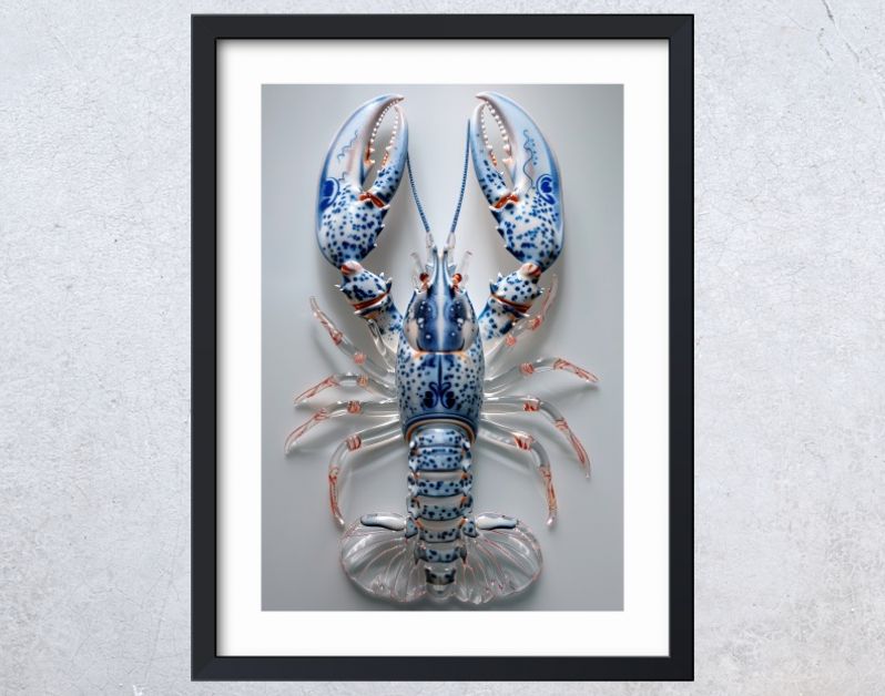 Glass lobster DelftBlue