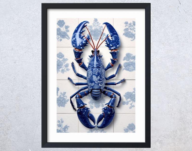 LobsterLuxe DelftBlue kitchen