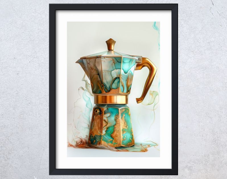 Percolator groen marmer