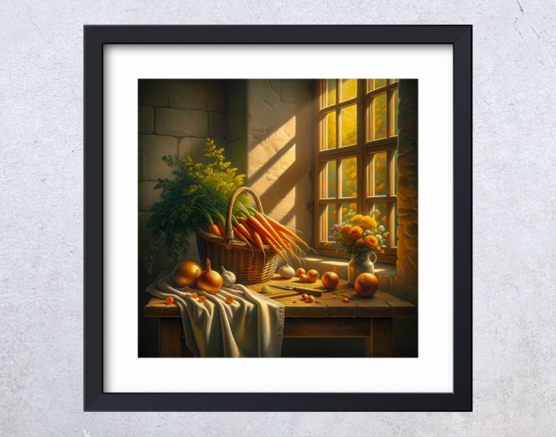 Uit de moestuin vroeg in de morgen