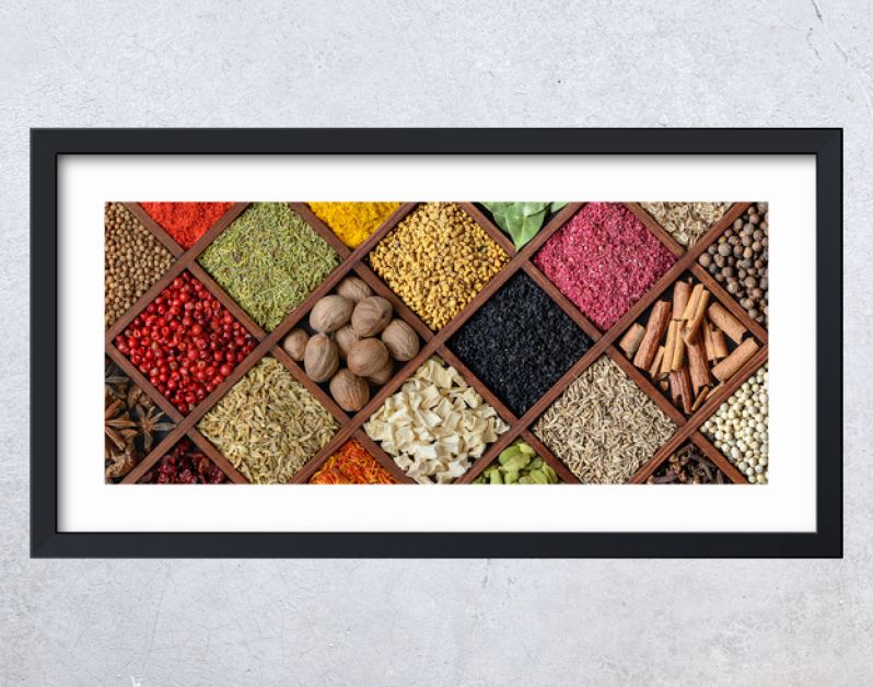 Colorful spice background.