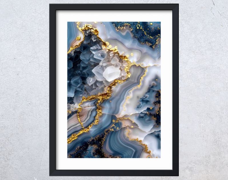 Marmer grijs wittecrystal goud