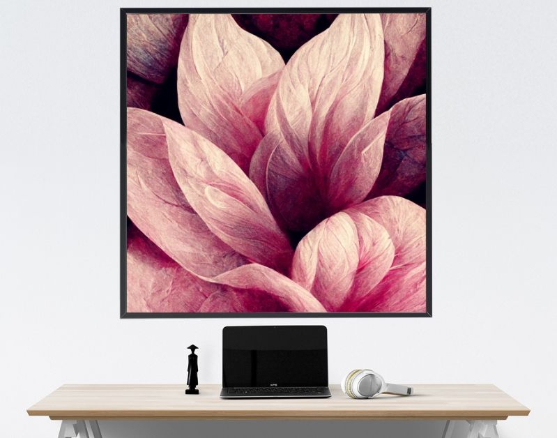 Bloemrijk oudroze, stijlvol bloemmotief creatief