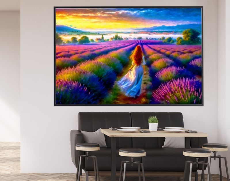 Lila Lavendel - Vrouw in de Lavendel