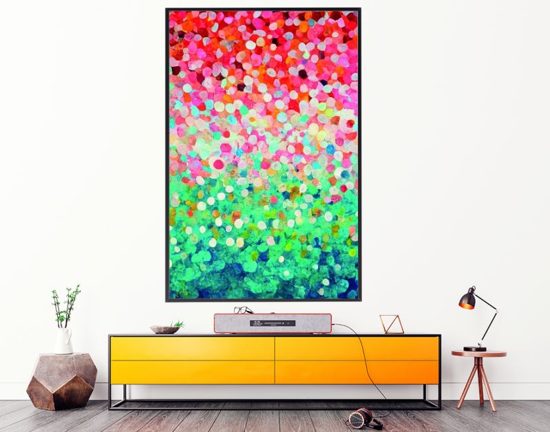 DOTS Eva's tintentuin, kleurrijk verloop in stippen