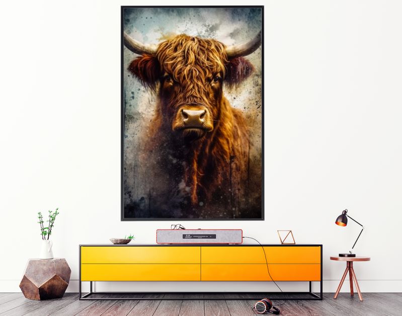 Schotse Hooglander portret