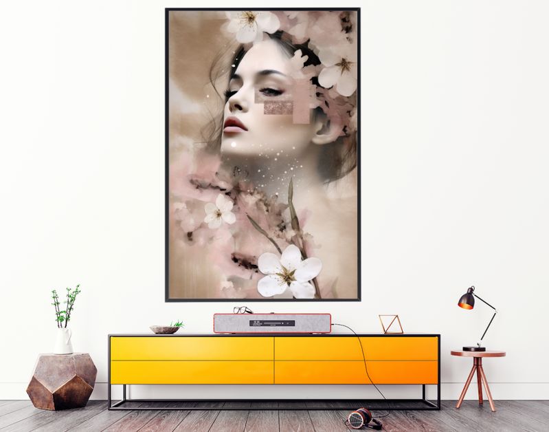 Cherry blossom woman