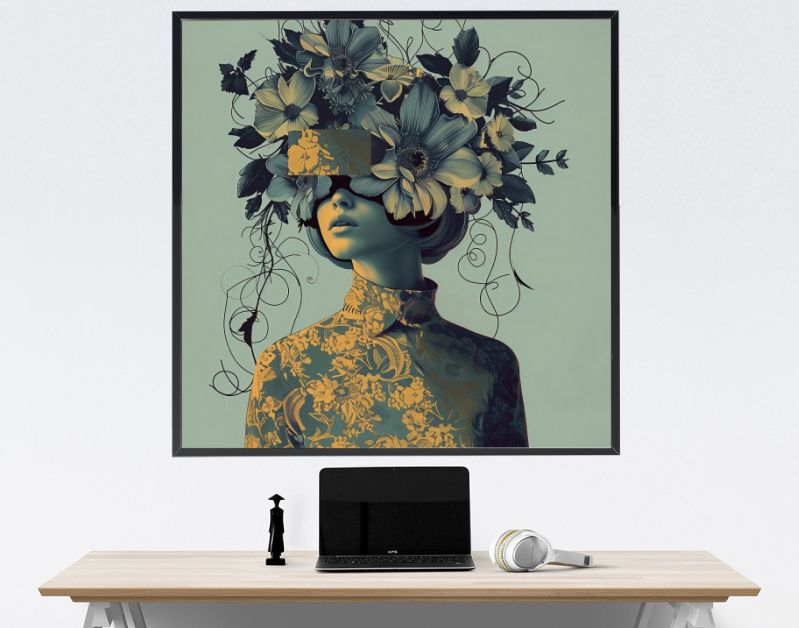 Harmonie in geel en blauw