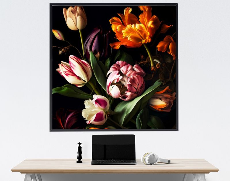 Bloemenpracht Kleurrijke Tulpen