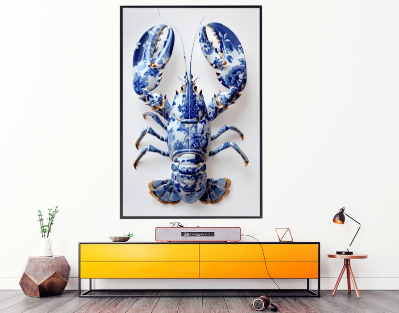 Delft Blue Flower Lobster