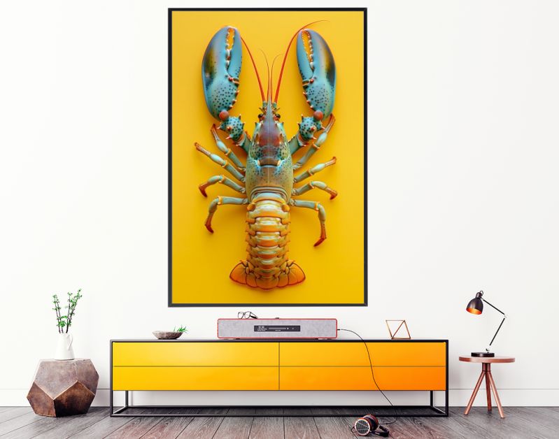 Yellow kopergroengele kreeft