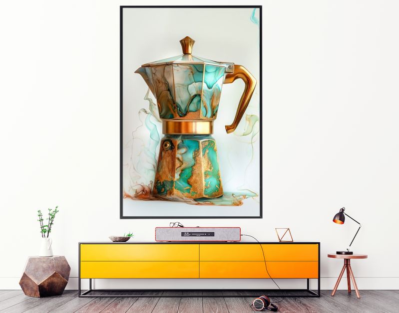 Percolator groen marmer