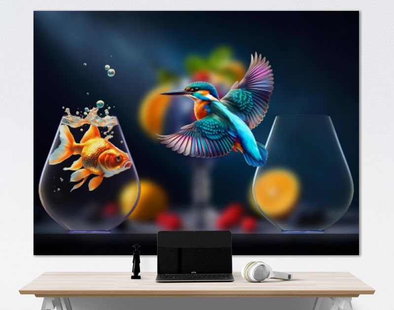 Kingfisher and Goldfish