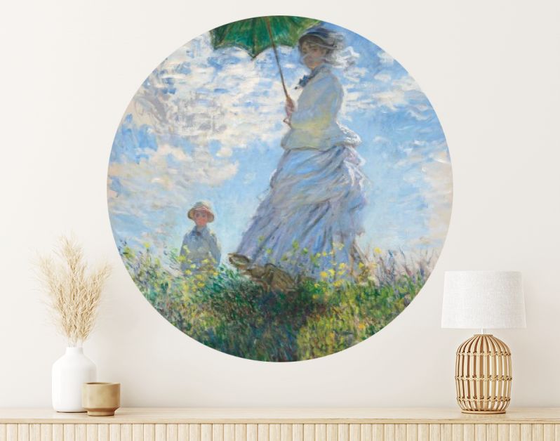 Woman with a Parasol, Madame Monet and Her Son 1875 