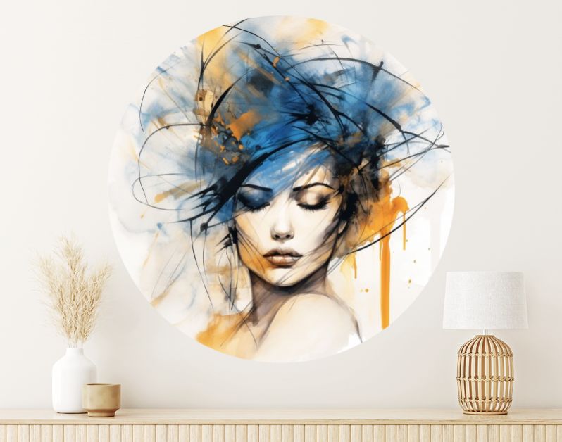 Watercolor headpiece